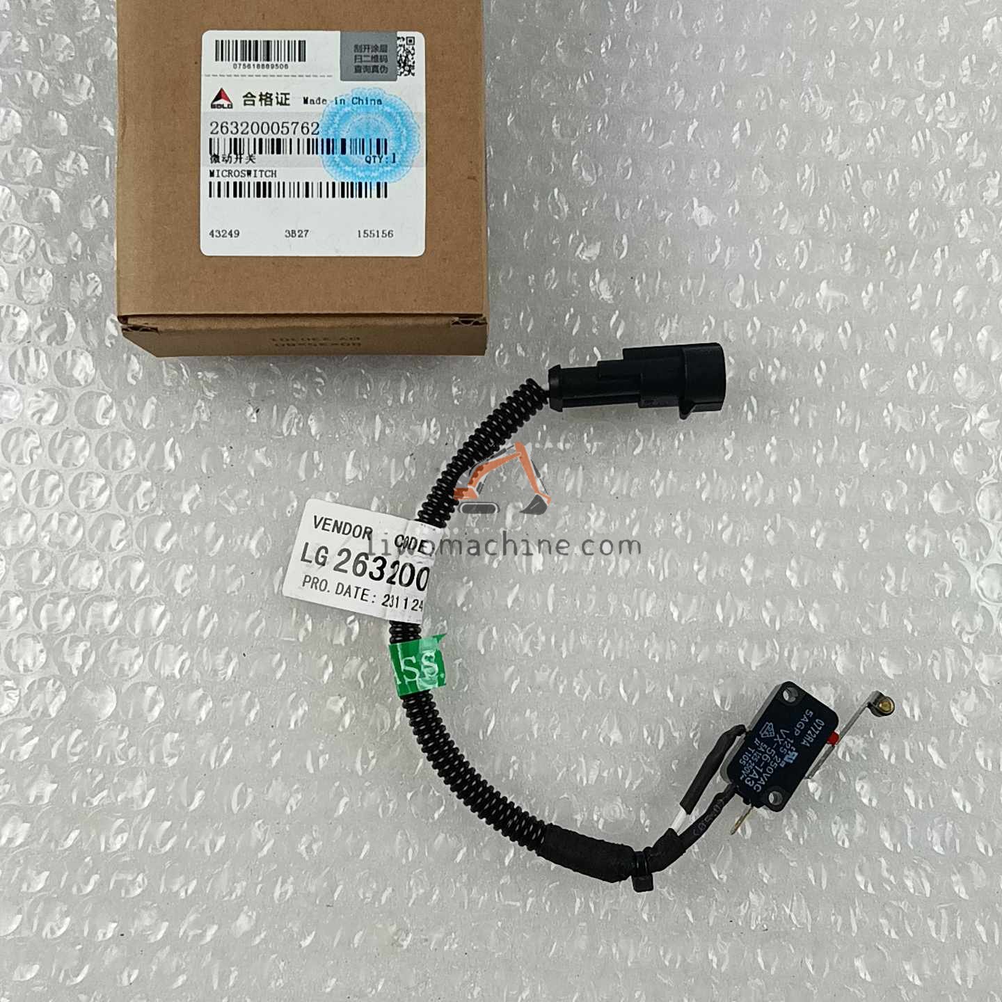 XCMG 26320005762 微动开关 - Professional Construction Machinery Parts