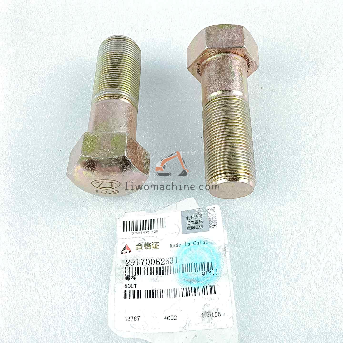 XCMG 29170062631 bolt - Professional Construction Machinery Parts