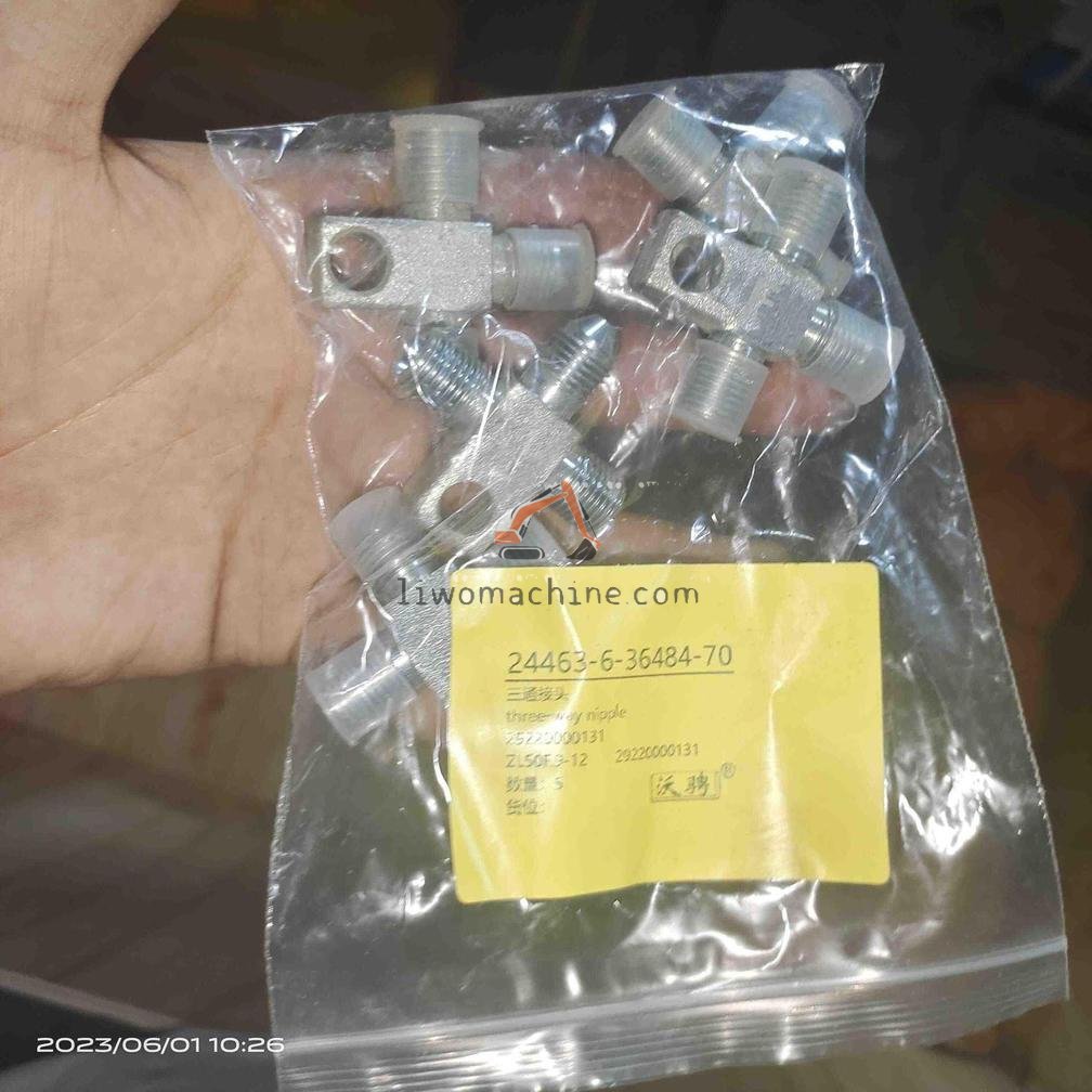 XCMG 29220000131 three-way nipple - Professional Construction Machinery Parts
