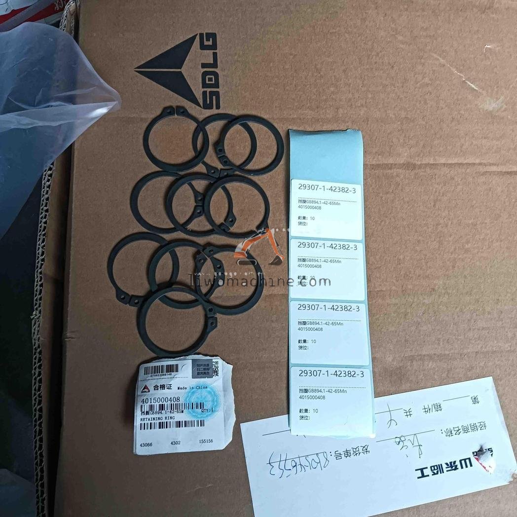 XCMG 4015000408 挡圈GB894.1-42-65Mn - Professional Construction Machinery Parts