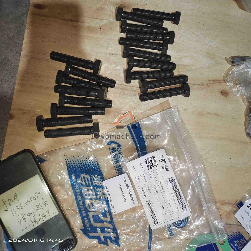 XCMG 4110000556119 HEXAGON BOLT 61500020046 - Professional Construction Machinery Parts