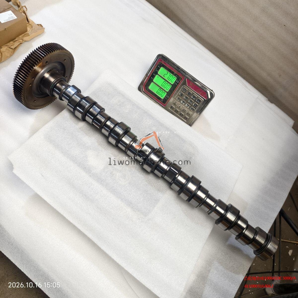 XCMG 4110003164062 凸轮轴总成1006010C3000/A - Professional Construction Machinery Parts