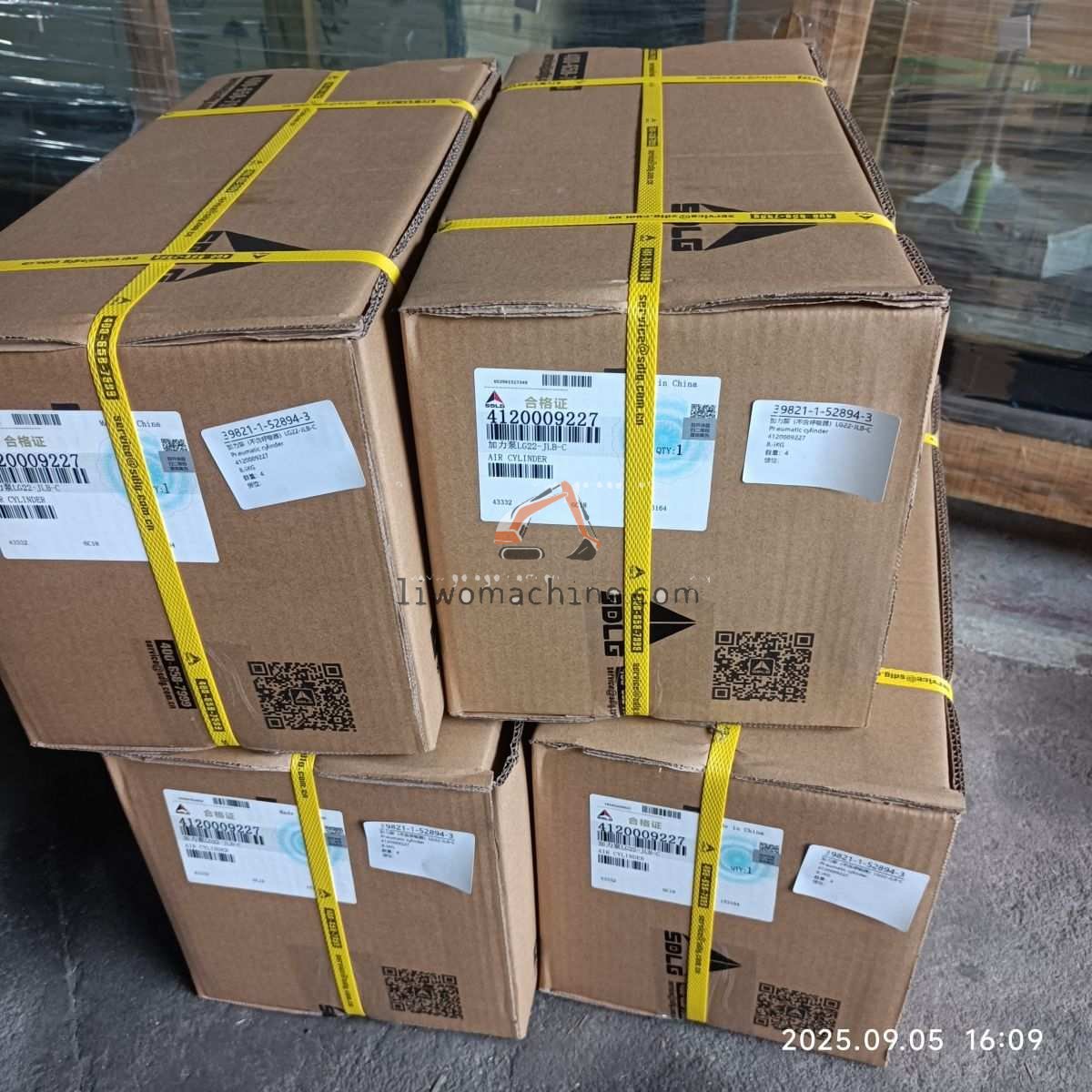 XCMG 4120009227 Pneumatic cylinder - Professional Construction Machinery Parts