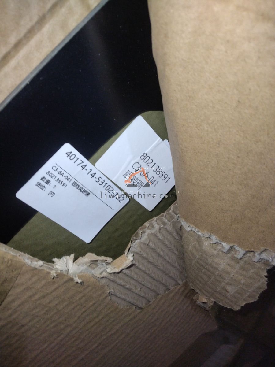 XCMG 802138591 C3-6A-041 后挡风玻璃 - Professional Construction Machinery Parts