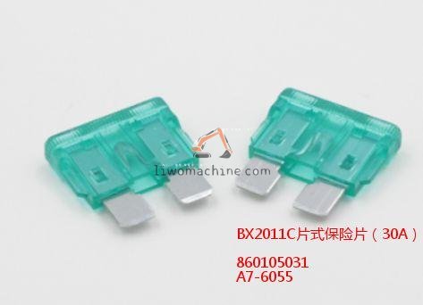 XCMG 860105031 BX2011C片式保险片（30A） - Professional Construction Machinery Parts