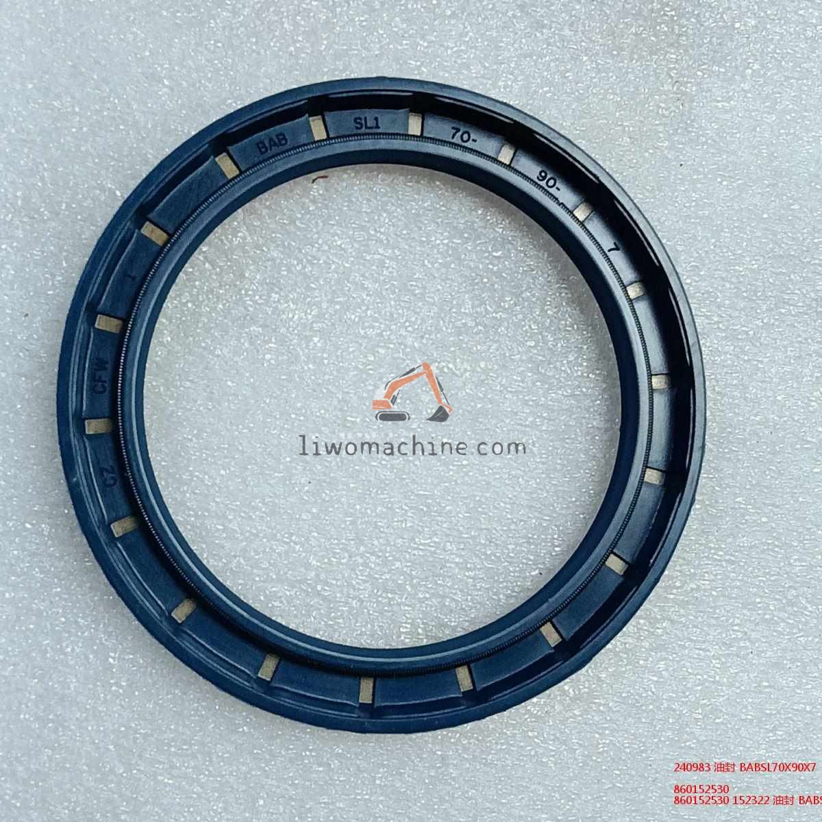 XCMG 860152530 240983 油封 BABSL70X90X7 - Professional Construction Machinery Parts