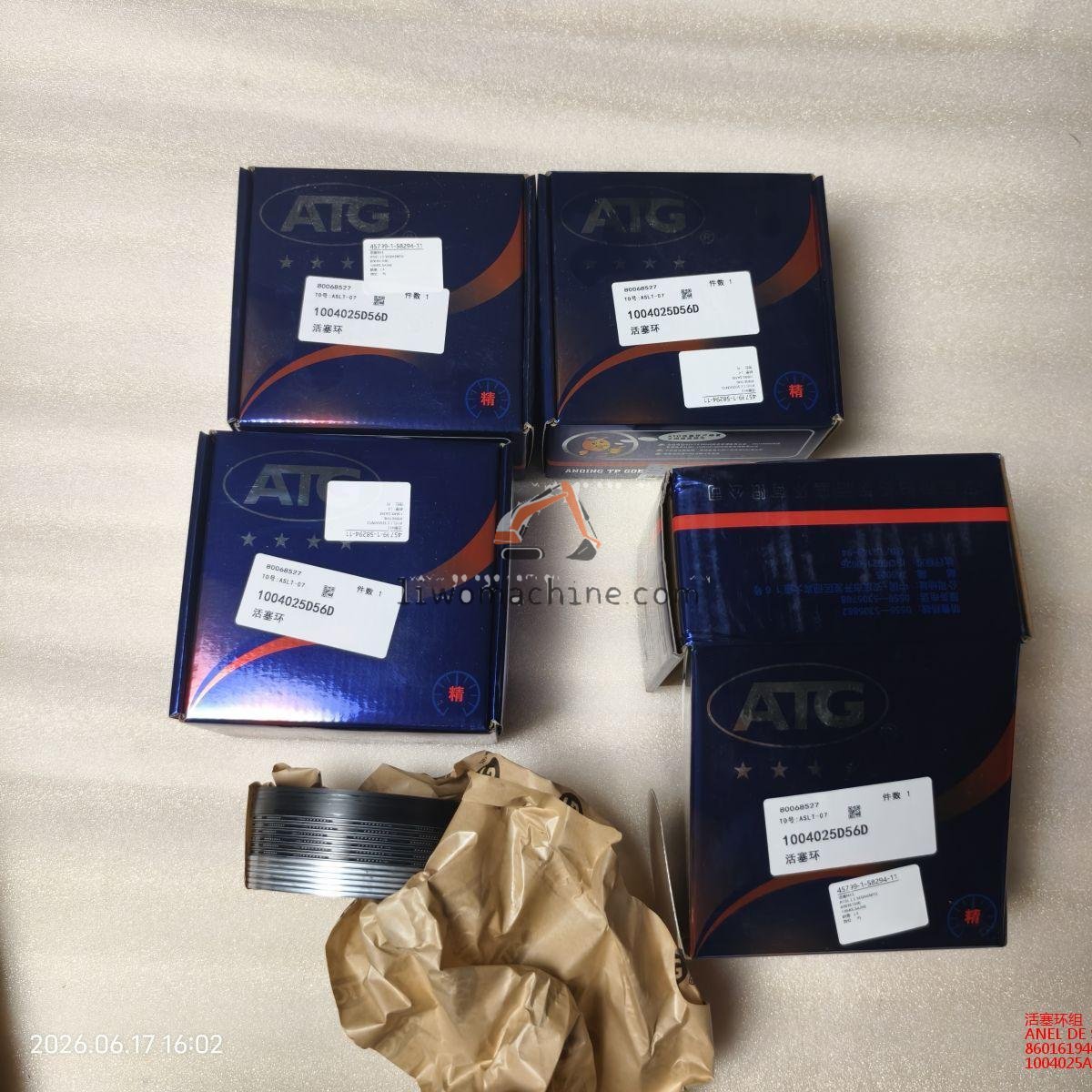 XCMG 860161940 ANEL DE SEGMENTO - Professional Construction Machinery Parts