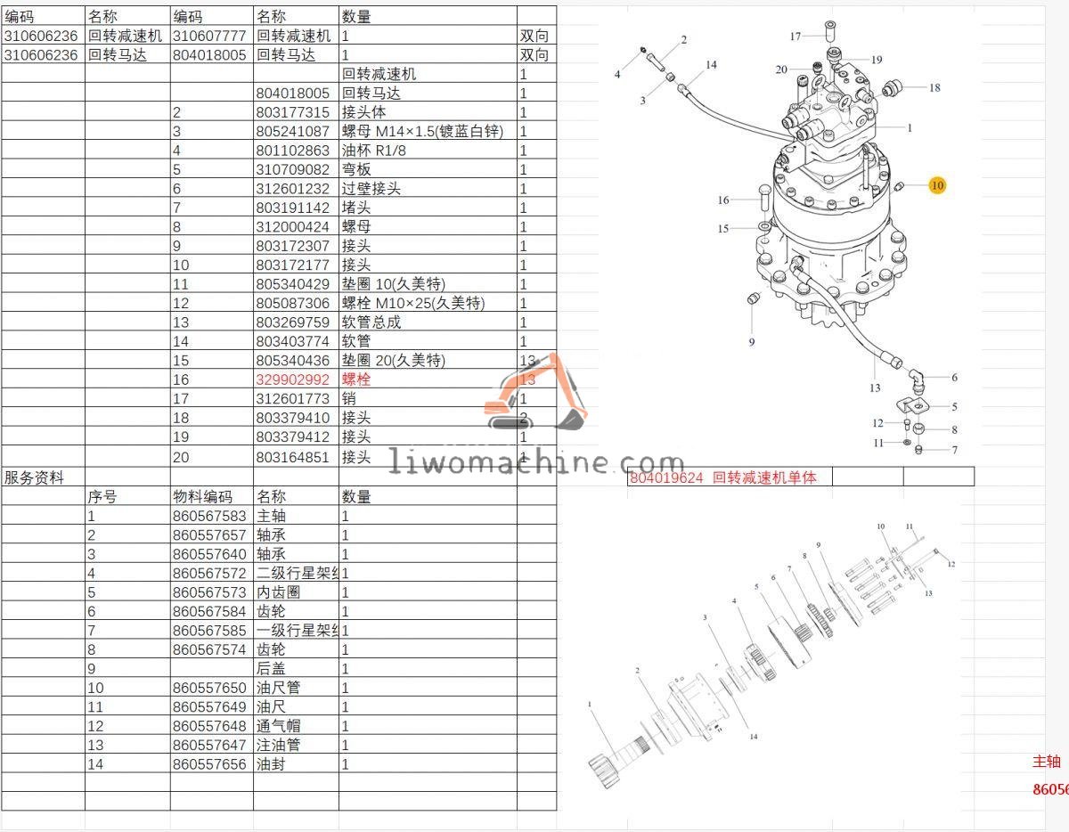 XCMG 860567583 主轴 - Professional Construction Machinery Parts