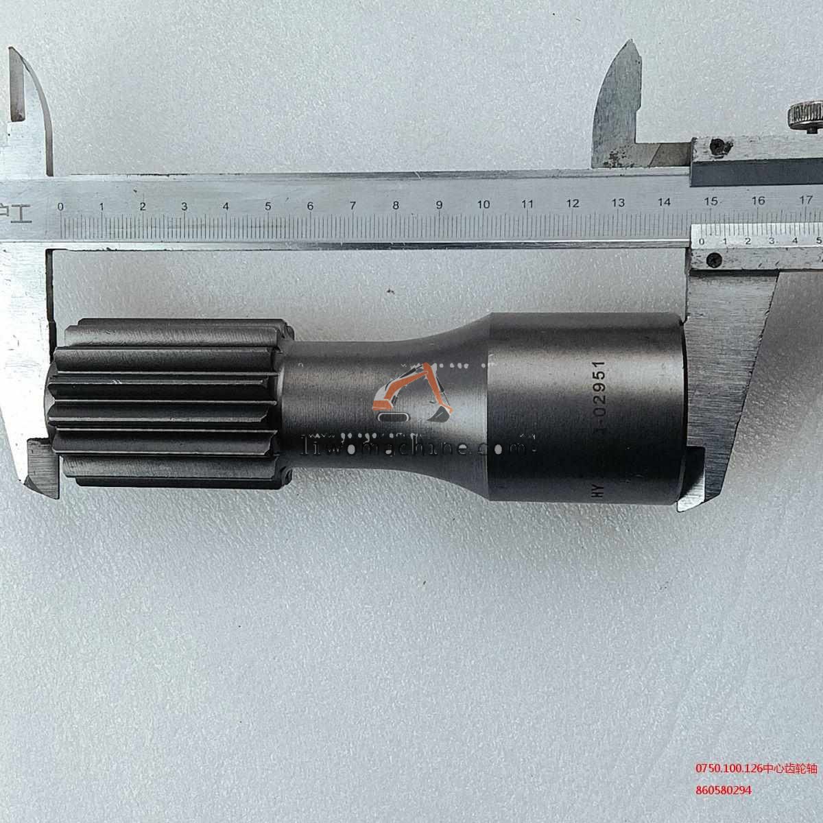 XCMG 860580294 0750.100.126中心齿轮轴 - Professional Construction Machinery Parts