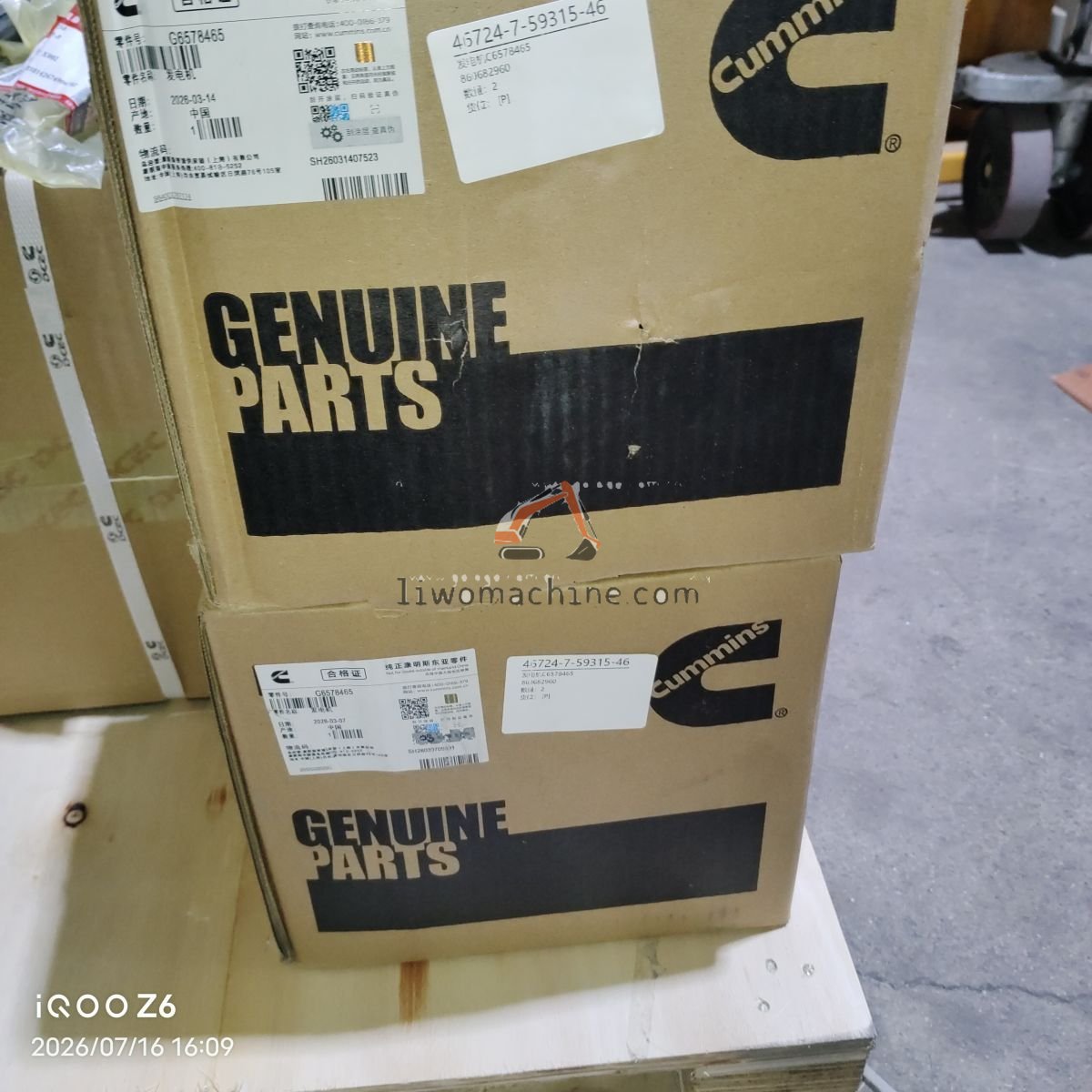 XCMG 860682960 发电机C6578465 - Professional Construction Machinery Parts