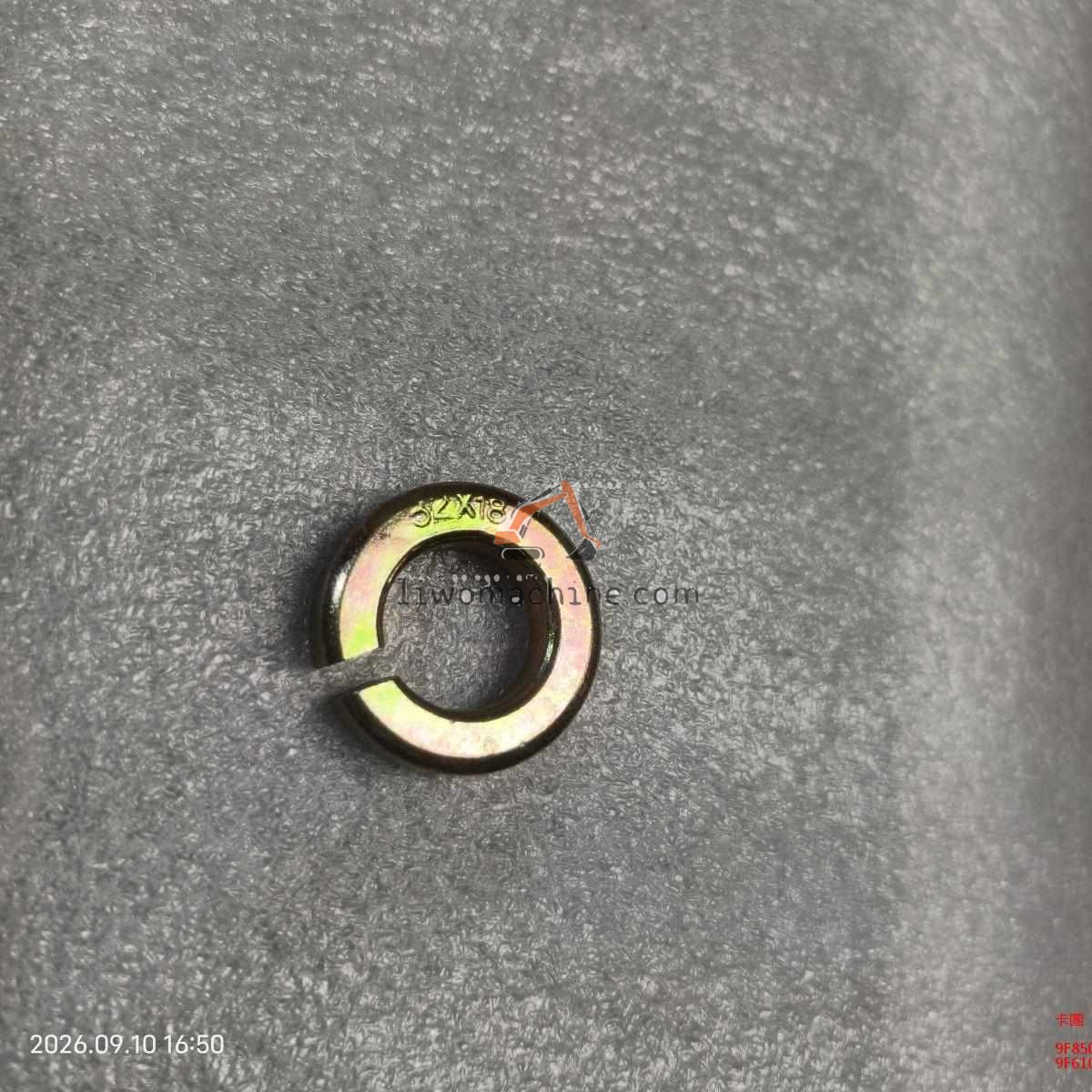 XCMG 9F850-73F020004A0 卡圈 - Professional Construction Machinery Parts